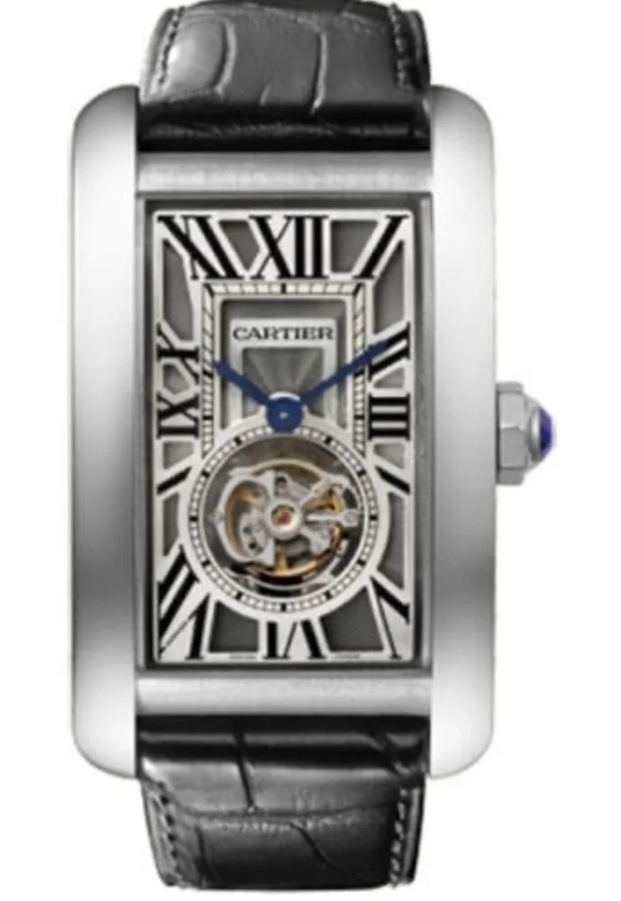 Cartier Tank Américaine Flying Tourbillion Grey Dial WG 3199